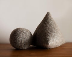 Pyramid Pillow in Pierre Frey Yeti Herisson