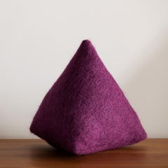 Pyramid Pillow in Pierre Frey Yeti Zinzolin