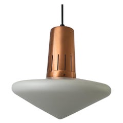 Pyramid-shaped Glass Ceiling Lamp, 1960s, Germany