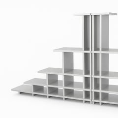 Pyramid Shelf by Greg Palombo. Inspired by Shiro Kuramata