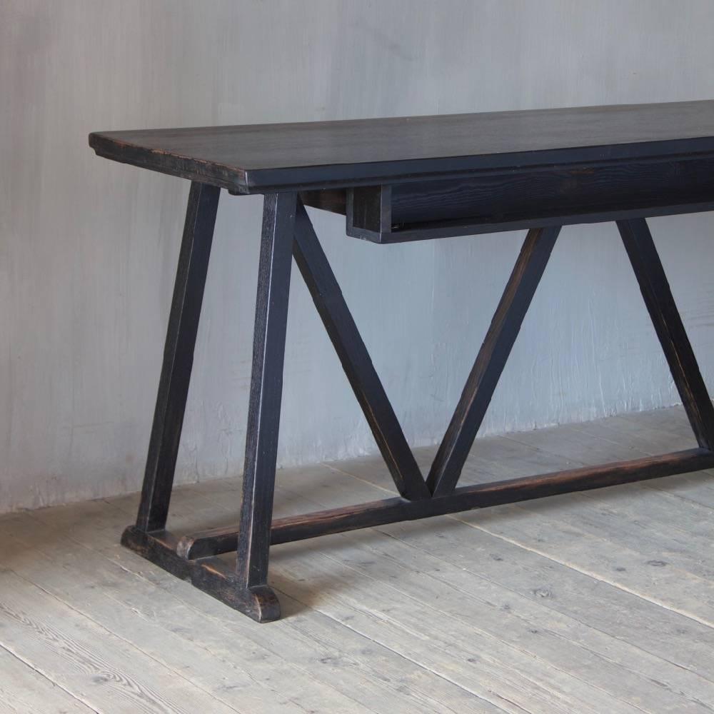 Ash Pyramid Table, a Geometrically Constructed Timber Table For Sale