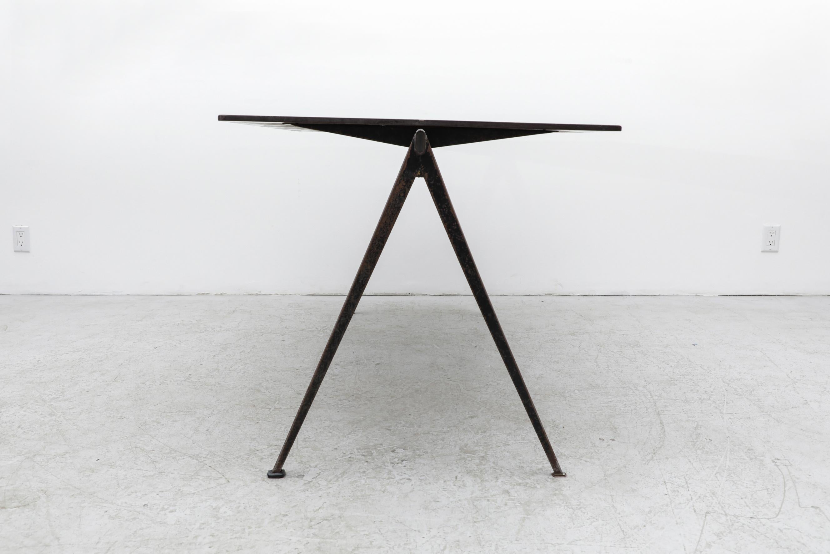 Sheet Metal Pyramid Table by Wim Rietveld for Ahrend de Cirkel