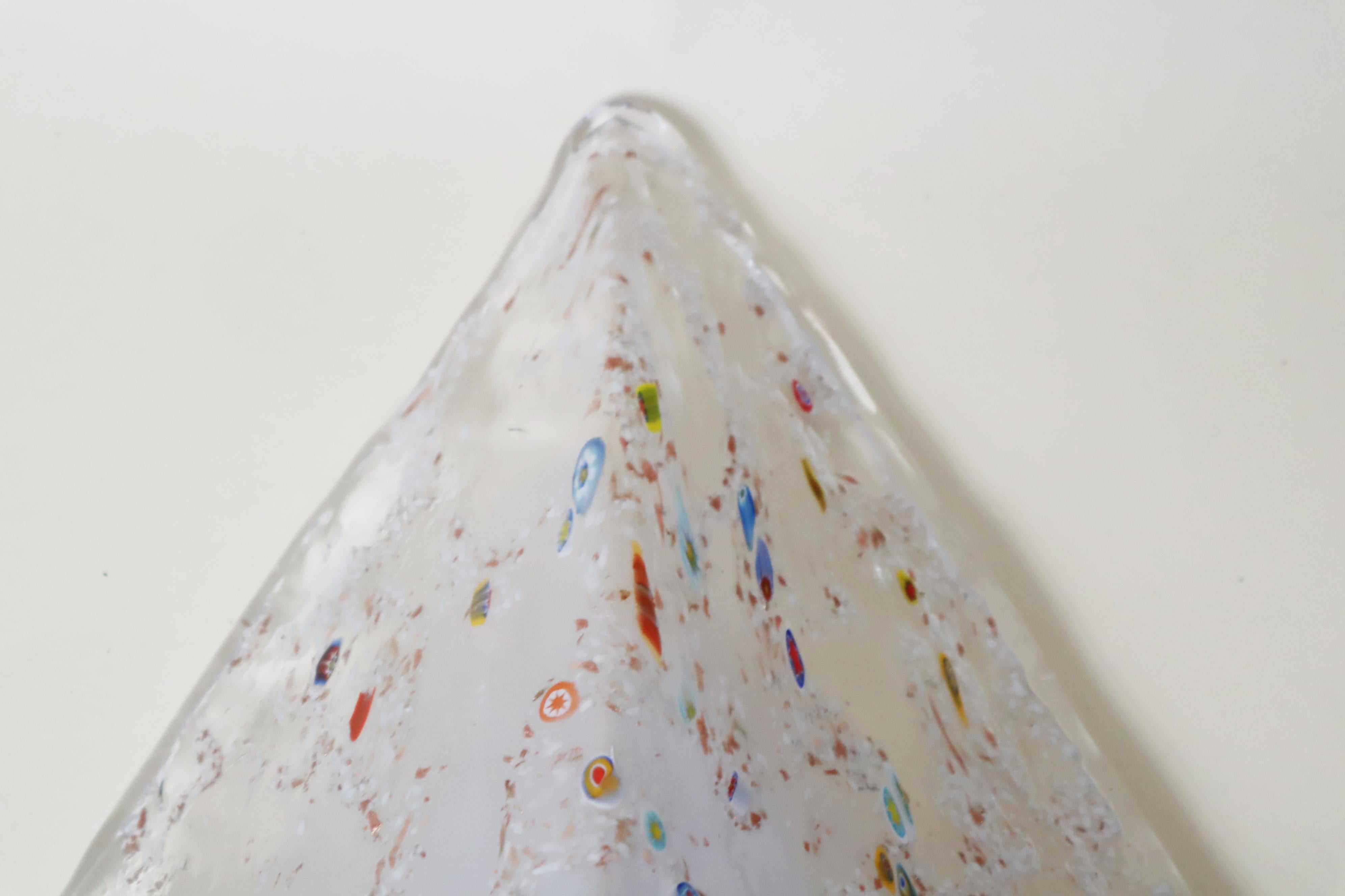 Pyramide Wand- oder Deckenleuchte aus Murano Glas (Italienisch) im Angebot