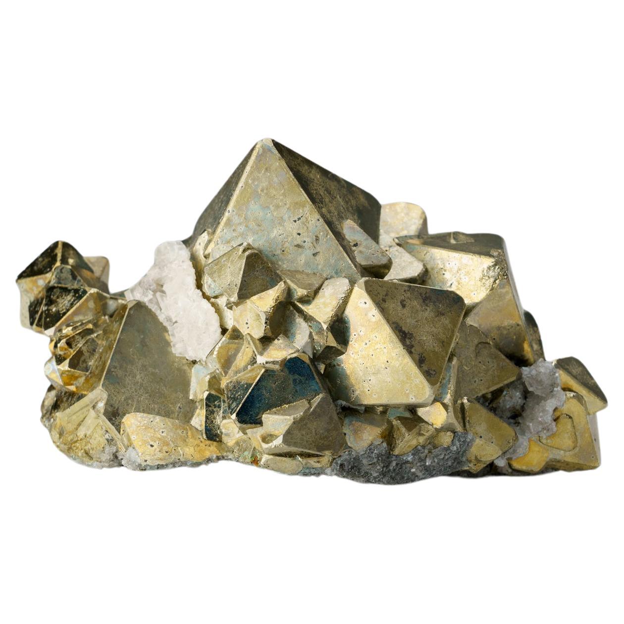 Pyramidal Pyrite from Quiruvilca District, La Libertad Department, Peru For Sale