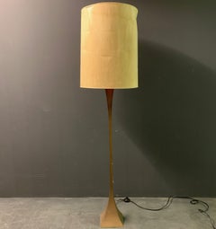 Pyramide Brass Floor Lamp with Amazing Patina