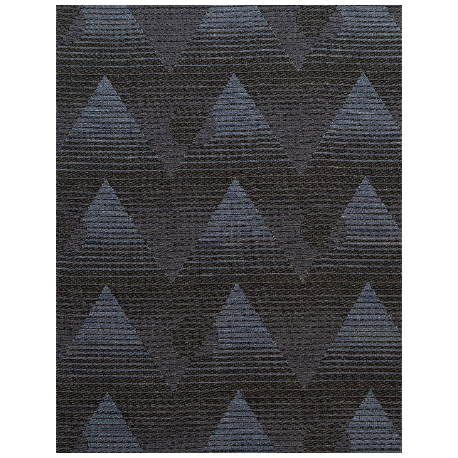 Pyramide du Soleil Woven Commercial Grade Fabric in Dorado, Black and Navy For Sale
