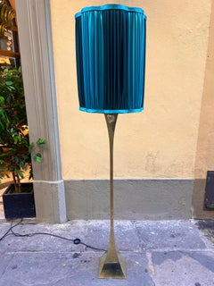 Pyramide High Society Floor Lamp Tonello & A. Montagna Grillo with lampshade1970
