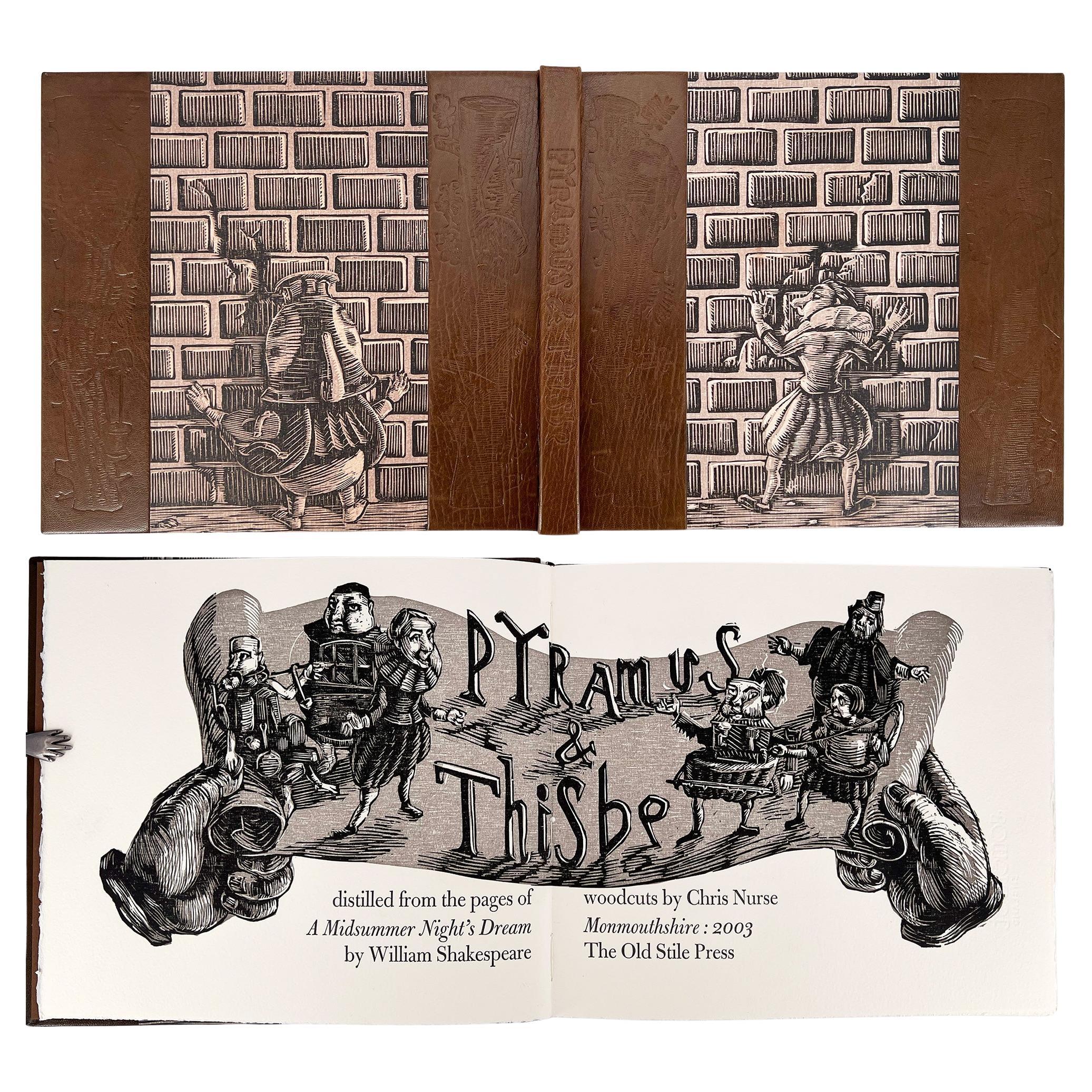 Pyramus 
Thisbe ; du Songe d
une nuit d
été, gravures sur bois de Chris Nurse en vente