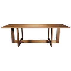 Pyrenees Dining Table, Handcrafted in Victorian Ash Hardwood