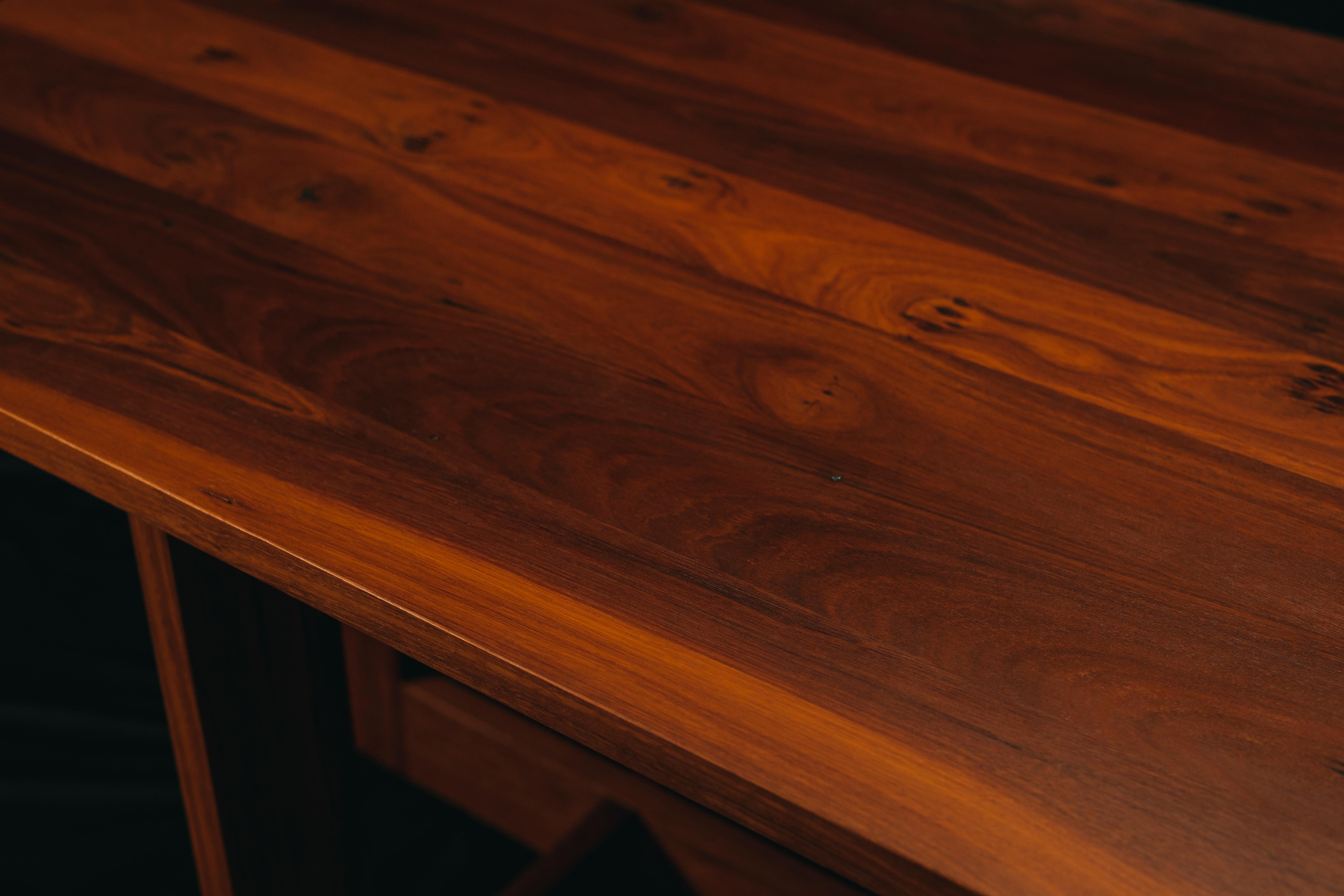 Modern Pyrenees Dining Table, Handcrafted in Western Australian Jarrah Hardwood For Sale