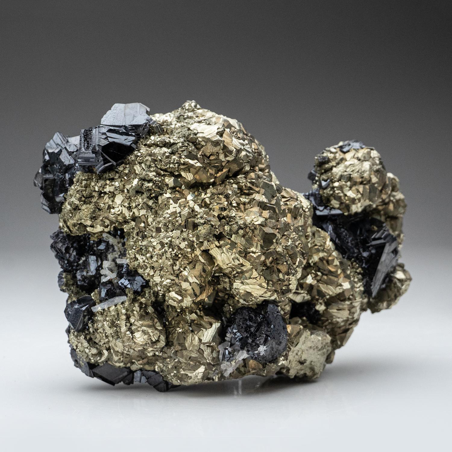 Other Pyrite and Sphalerite with Calcite from Deveti Septemvri Mine, Madan District For Sale