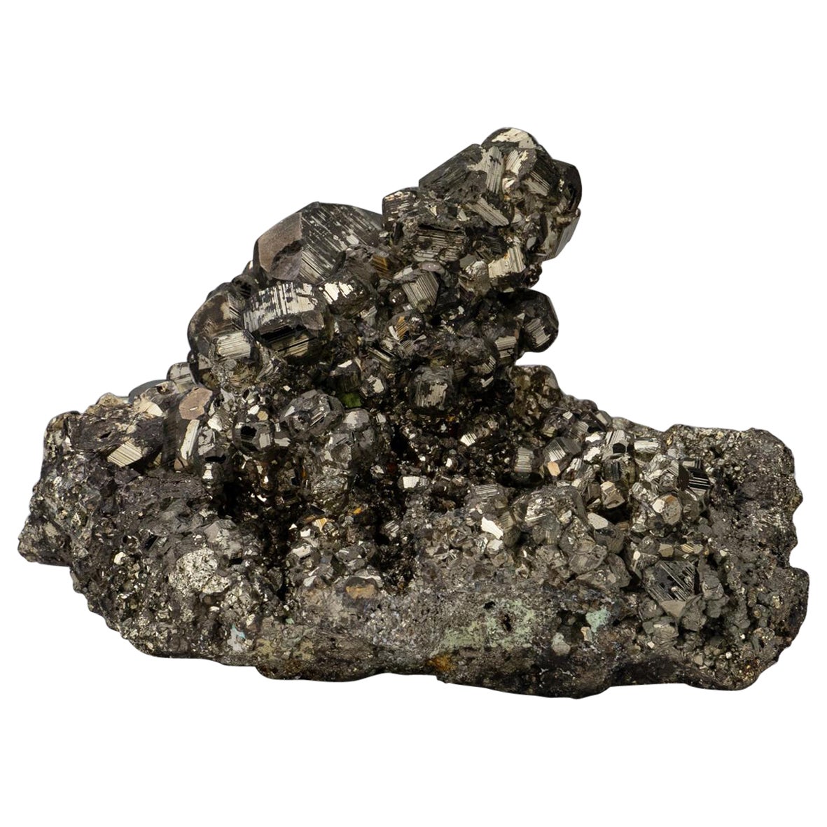 Cluster di pirite dalla provincia di Huanuco, Perù (5.7 lbs)