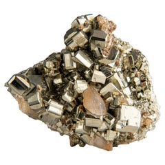 Pyrite Cluster with Quartz from Huanuco Province, Peru (2.5 lbs)