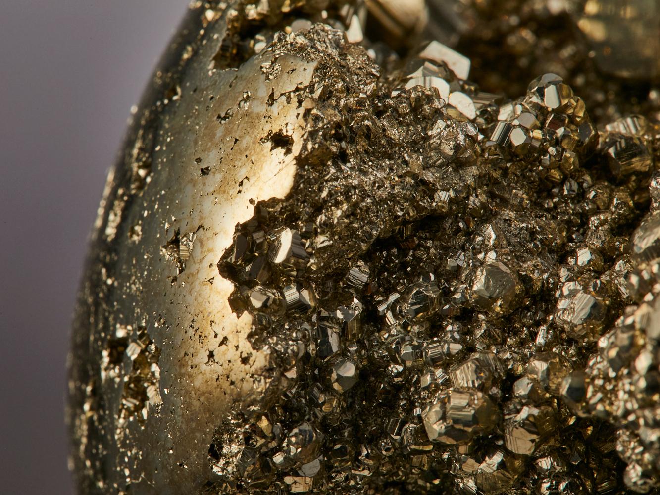 Pyrite crystal sphere For Sale 10