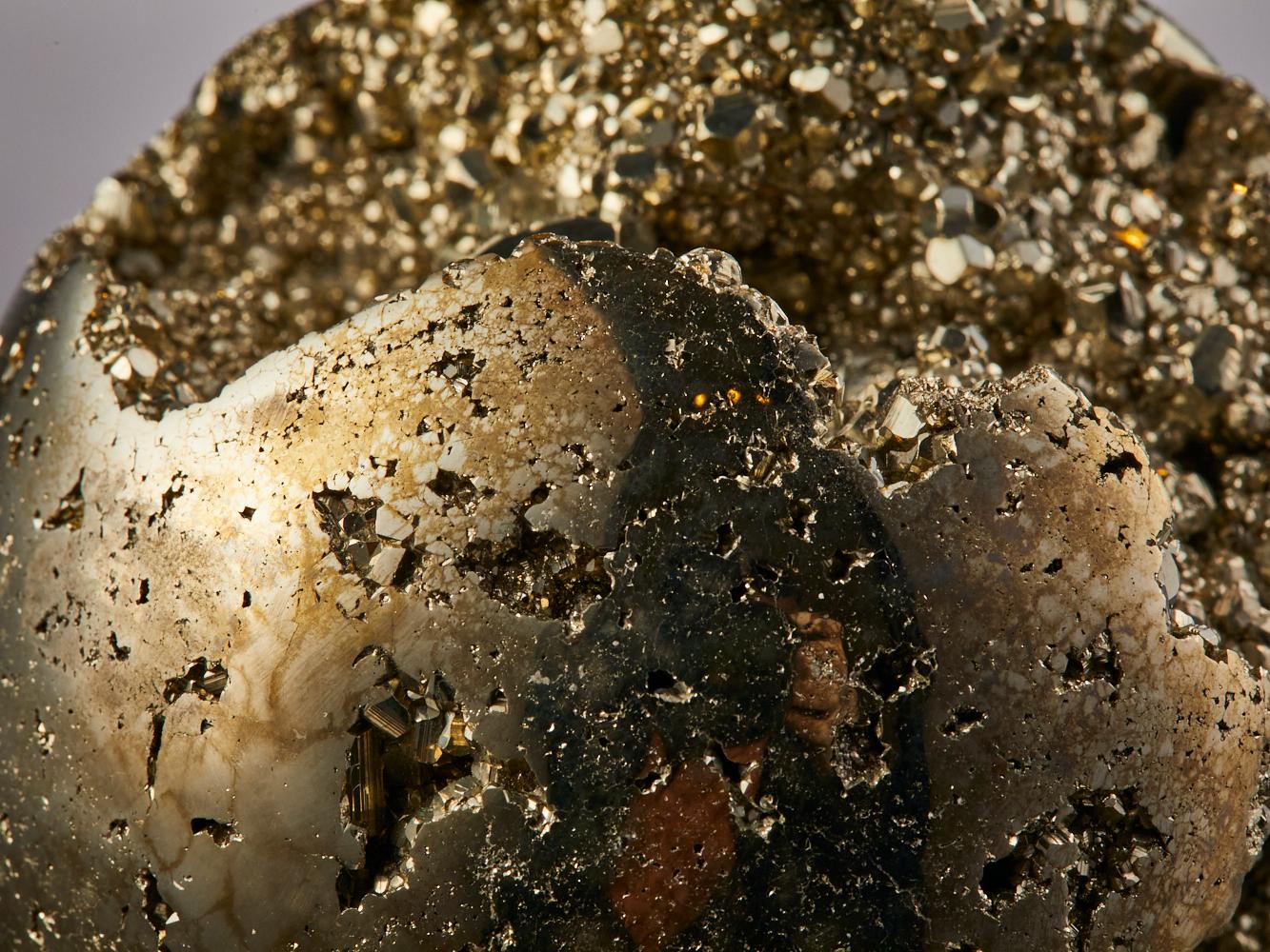 Pyrite crystal sphere For Sale 12