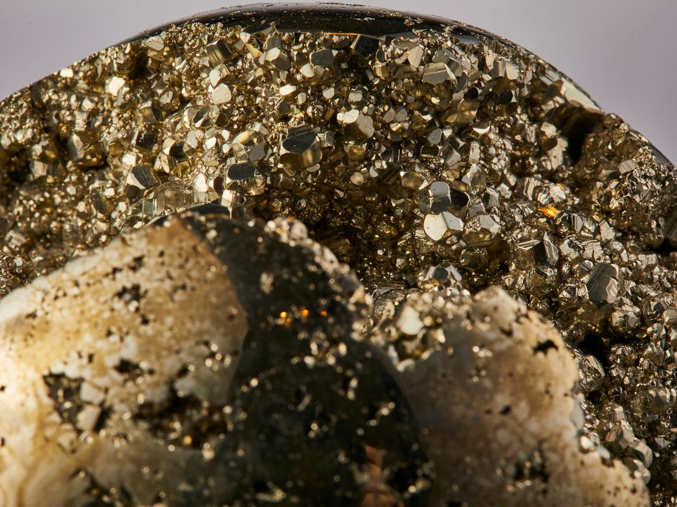 Pyrite crystal sphere For Sale 13