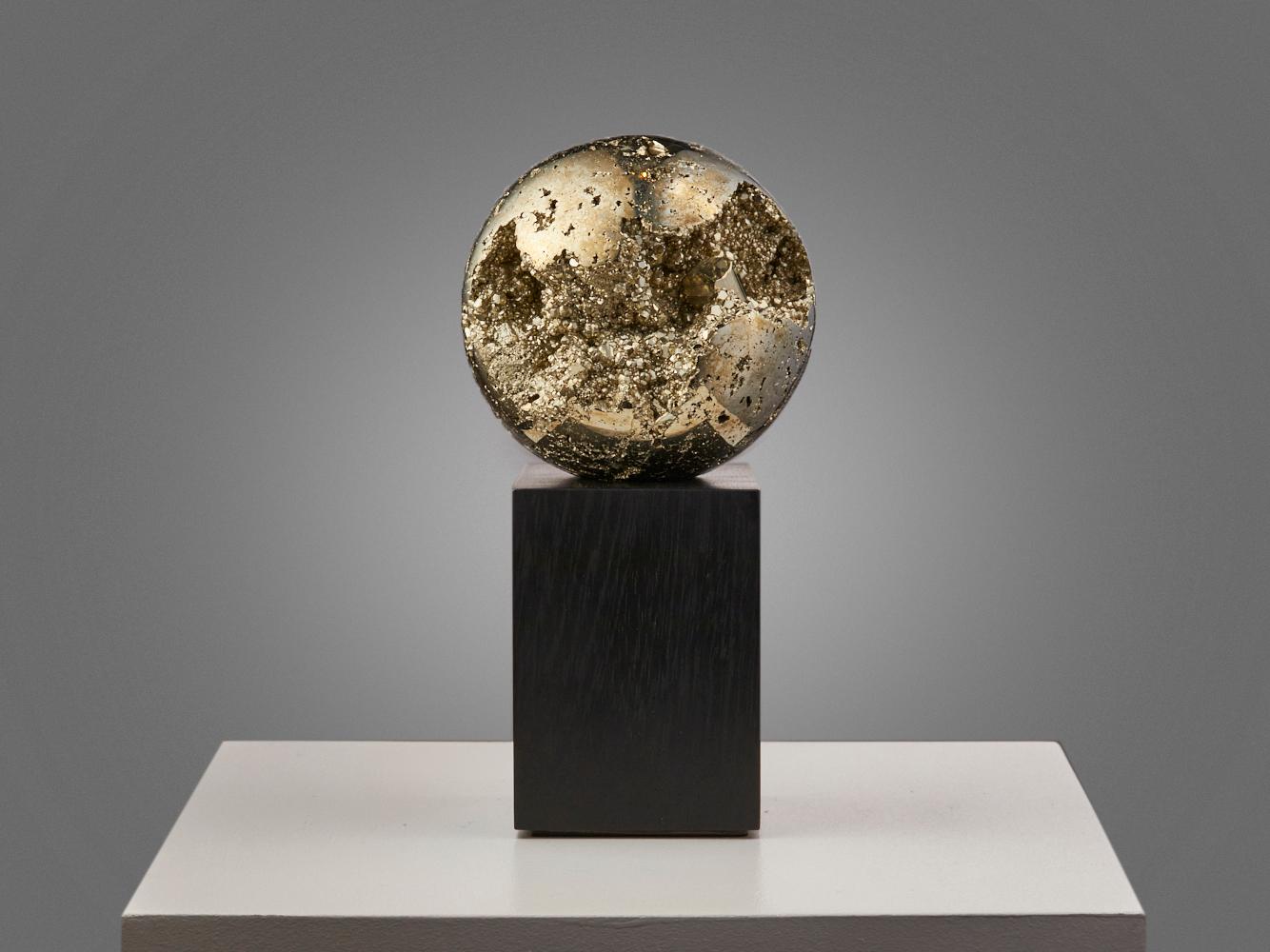 Peruvian Pyrite crystal sphere For Sale