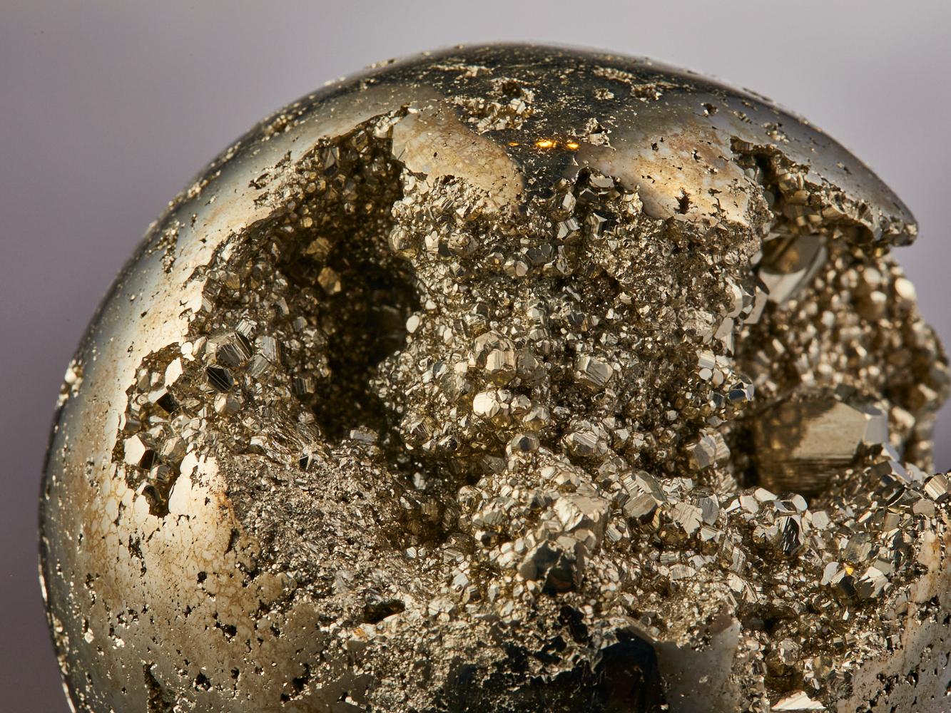 Pyrite crystal sphere For Sale 2