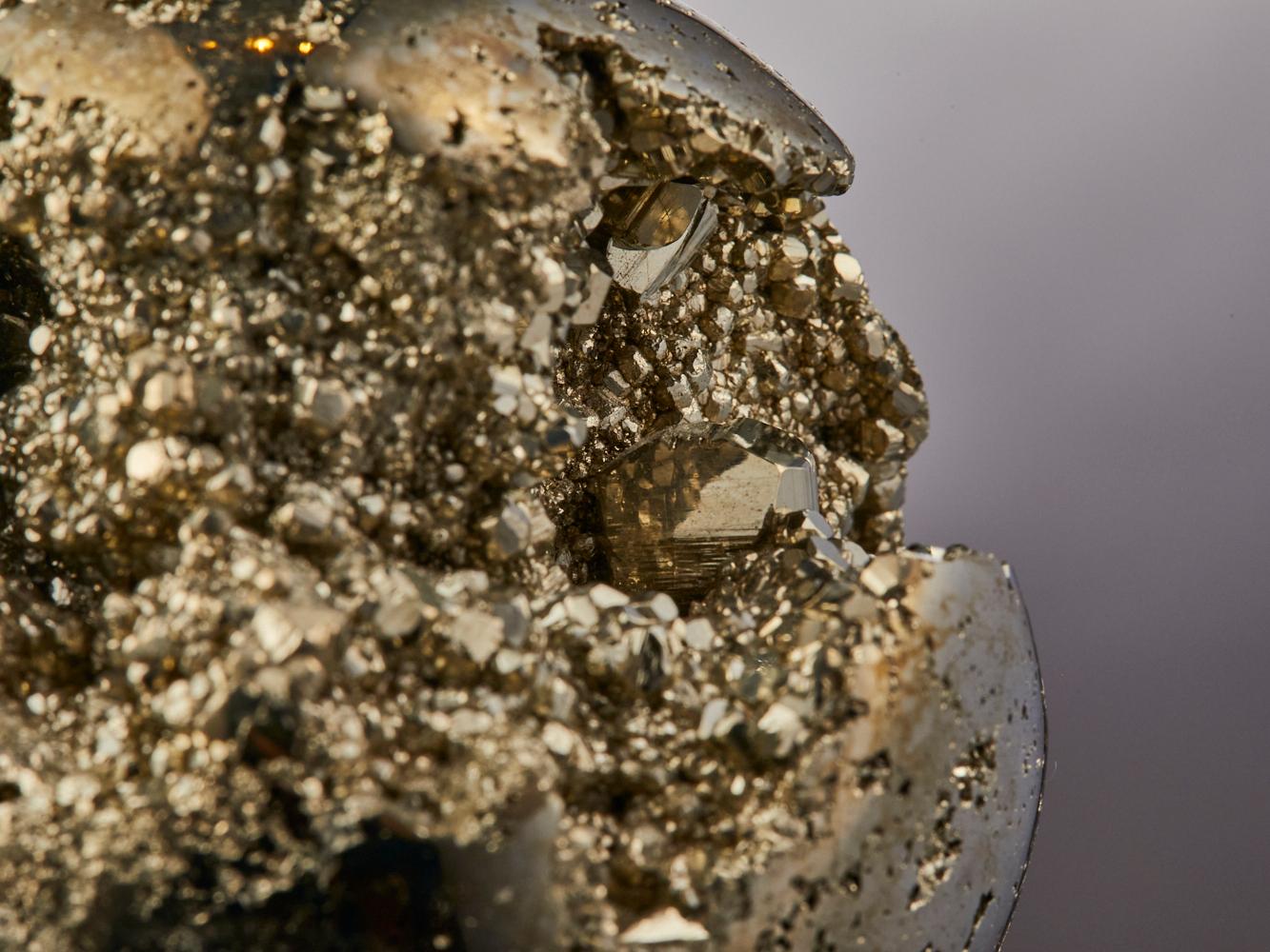 Pyrite crystal sphere For Sale 3