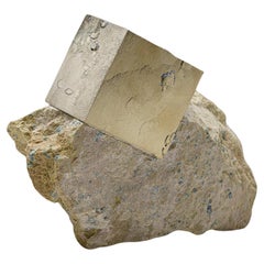 Cube de pyrite sur basalte de Navajún, Province de La Rioja, Espagne (2.5 lbs)