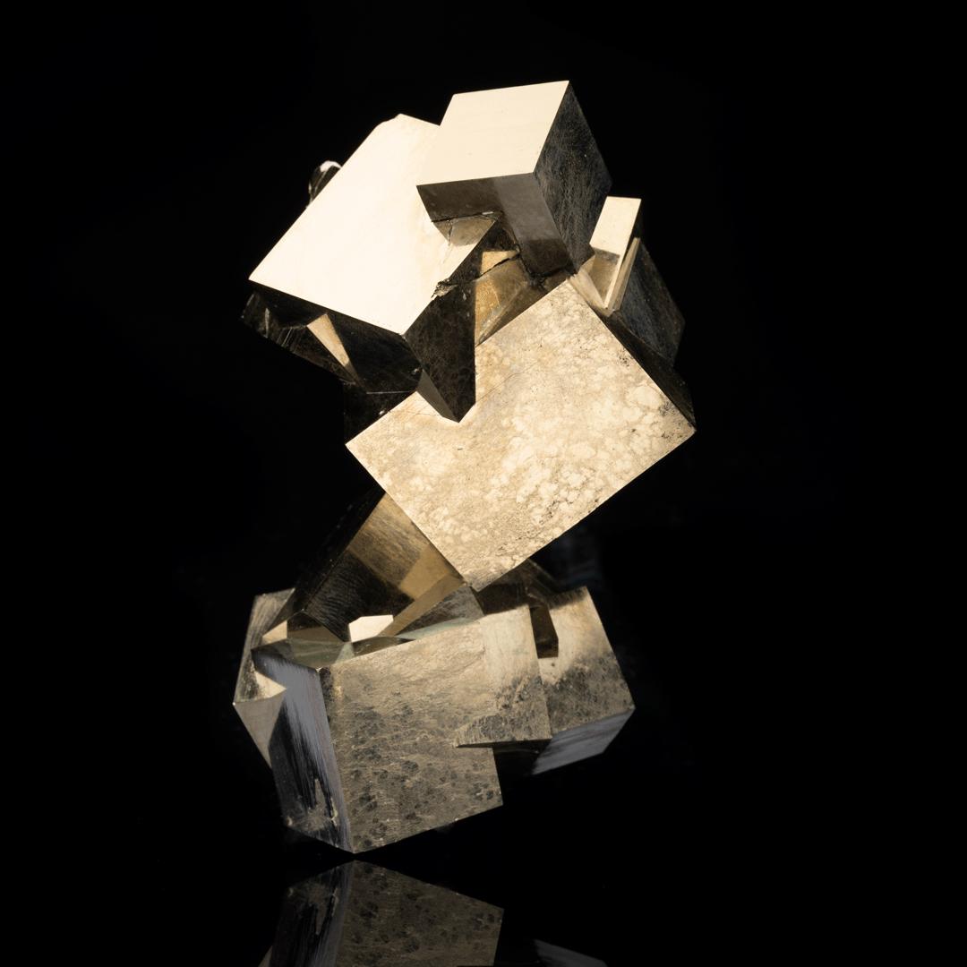 Spanish Pyrite Cubes From Navajún, Spain // 1.16 Lb. For Sale