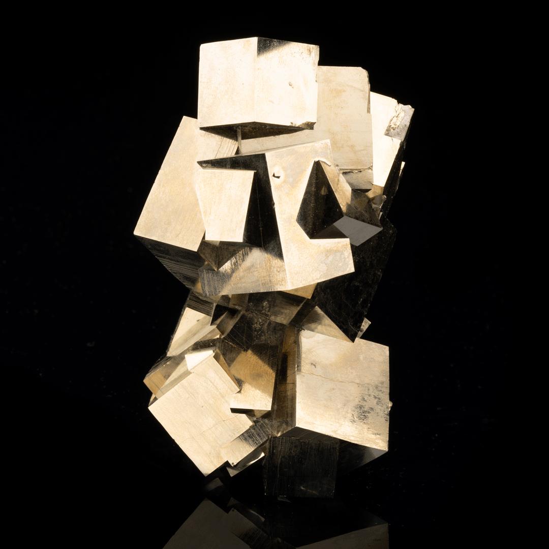 Contemporary Pyrite Cubes From Navajún, Spain // 1.16 Lb. For Sale
