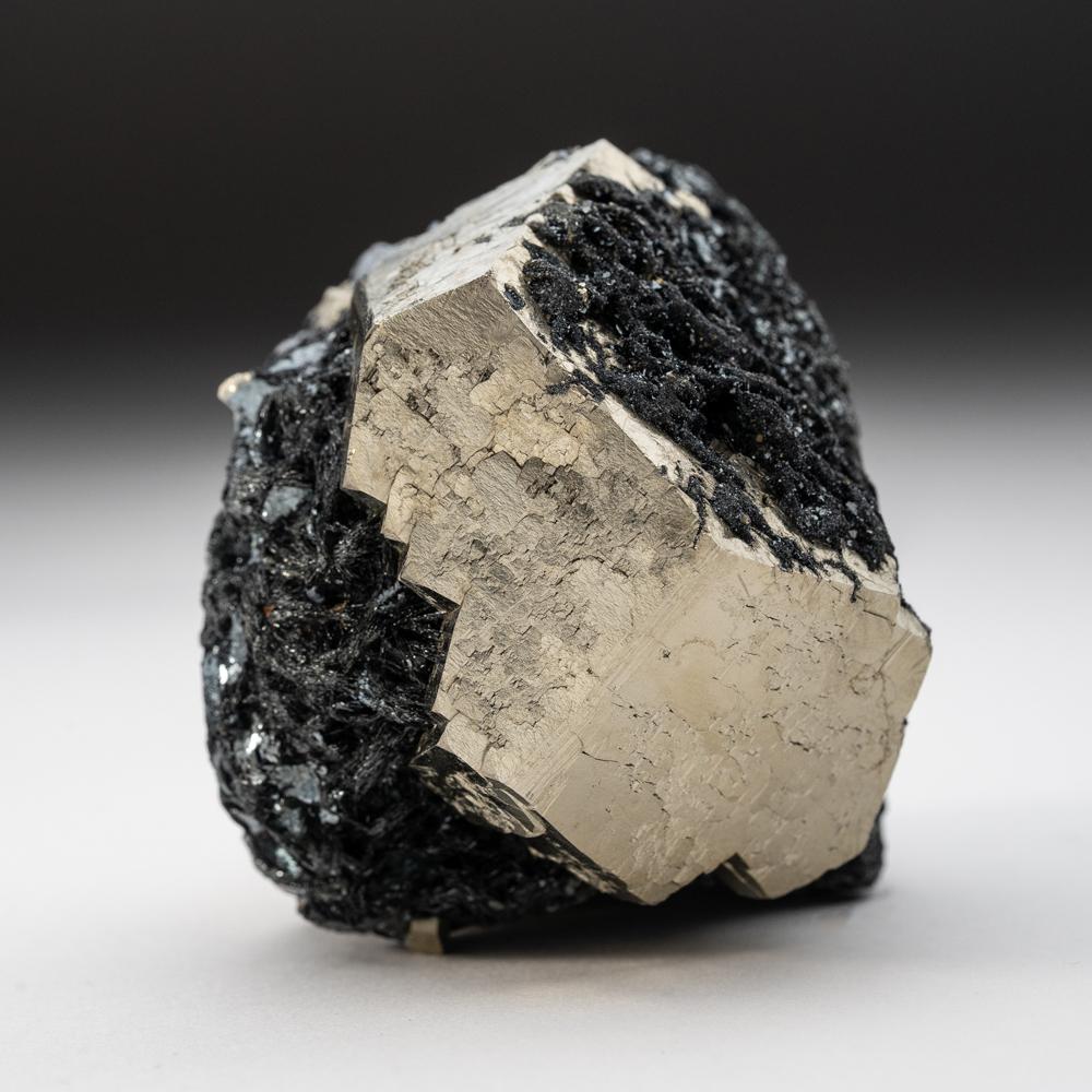 Contemporary Pyrite on Hematite From Rio Marina, Elba Island, Tuscany, Italy For Sale