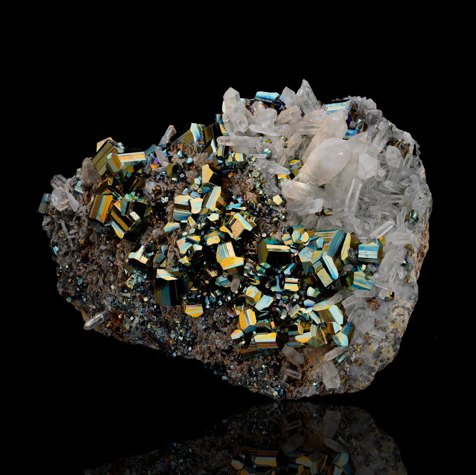 Indonesian Pyrite on Quartz From Indonesia For Sale