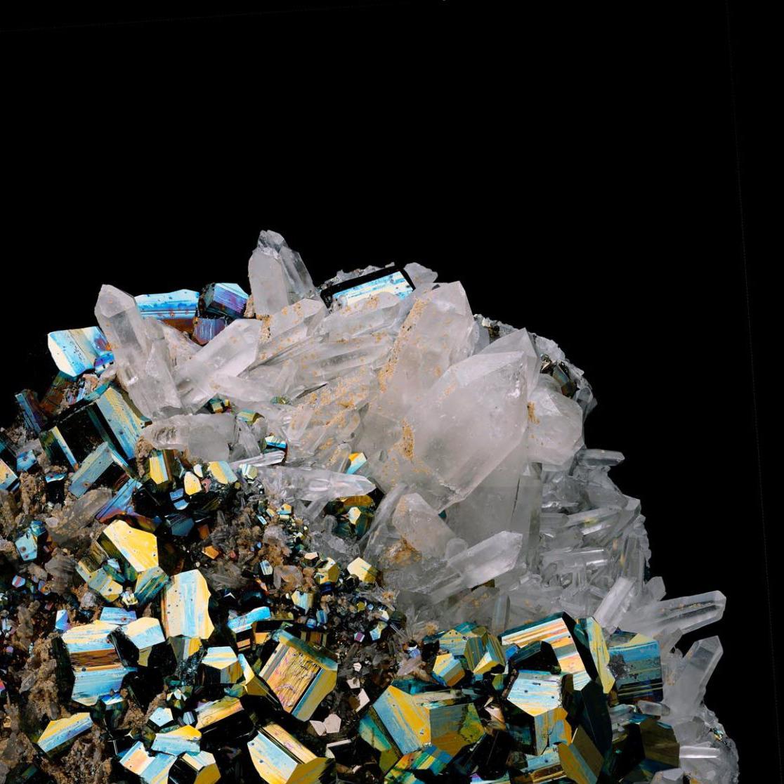 Crystal Pyrite on Quartz From Indonesia For Sale