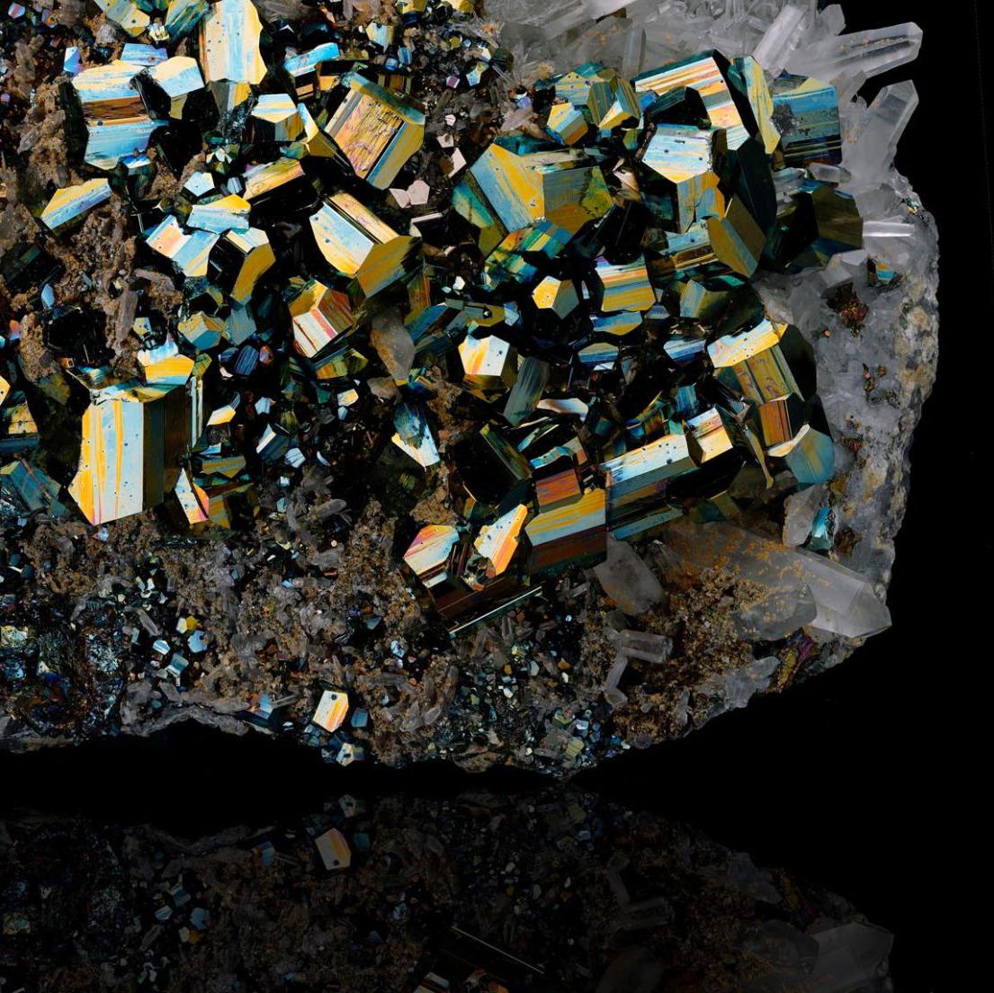 Pyrite on Quartz From Indonesia For Sale 1