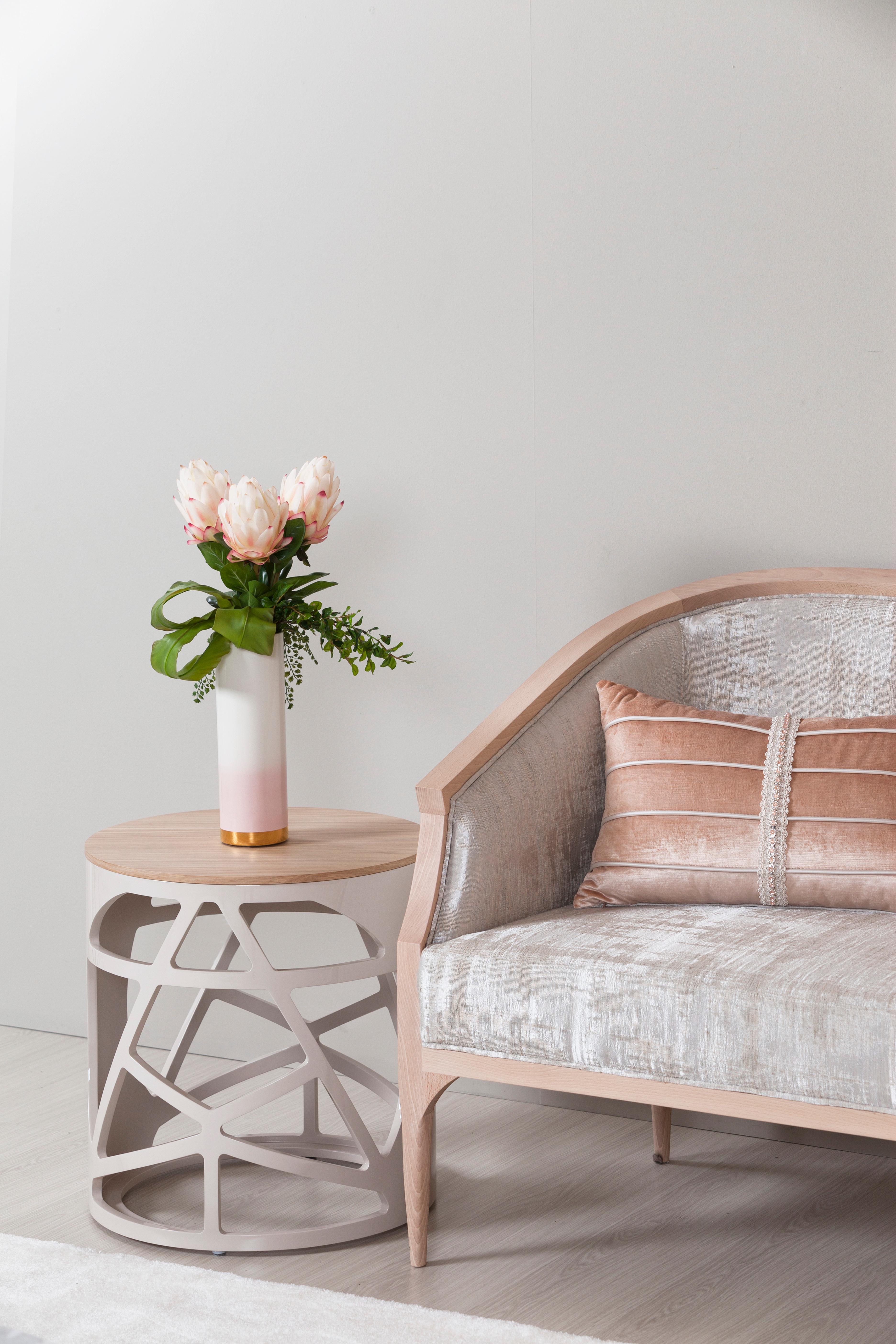 Table basse d'appoint Art Déco Pyrite, chêne américain, fabriquée à la main au Portugal par Greenapple en vente 4