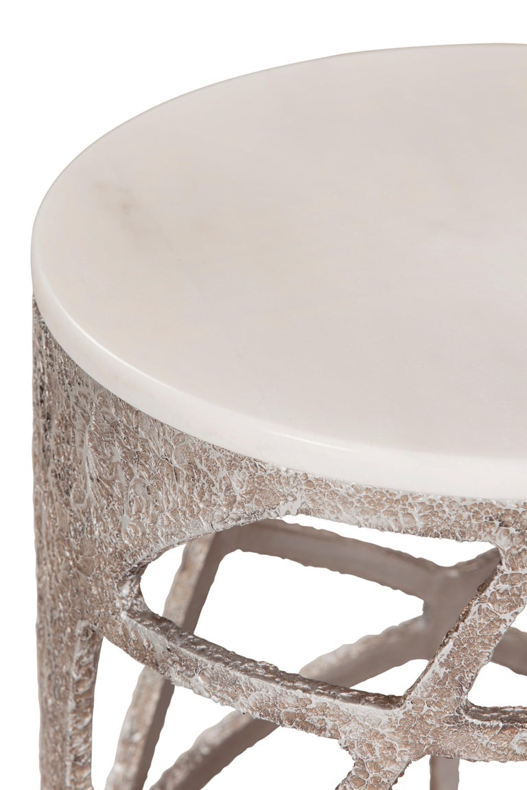Modern Greenapple Side Table, Pyrite Side Table, Marble Top, Handmade in Portugal For Sale