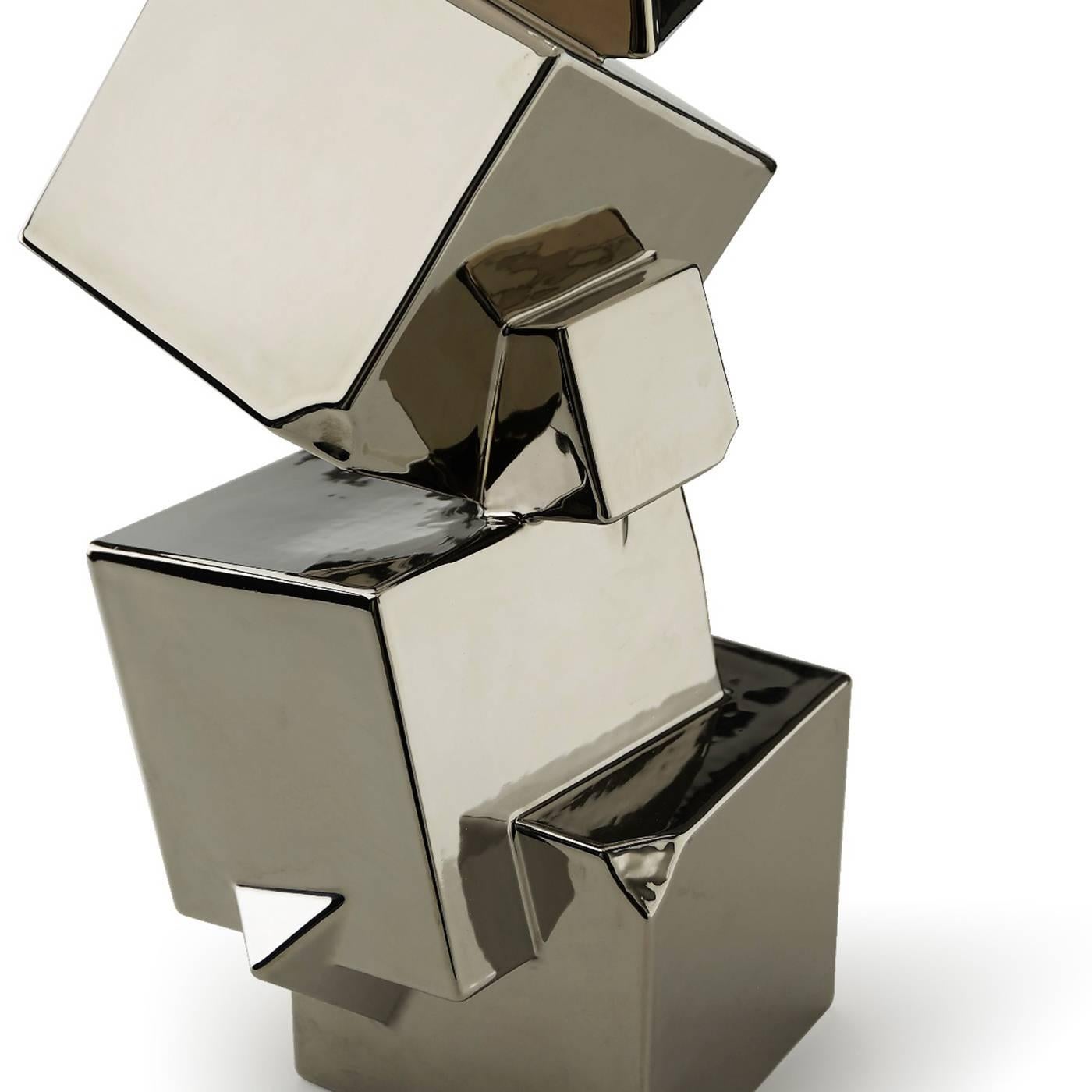 Italian Pyrite Table Lamp For Sale