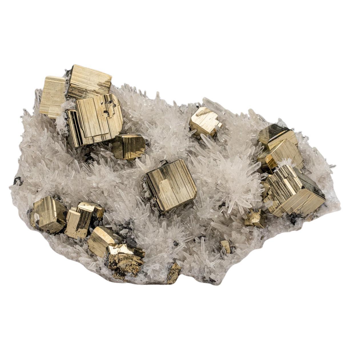 Pyrite et quartz du département Pasco, Pérou