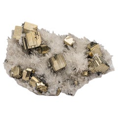 Pyrite with Quartz from Pasco Department, Peru
