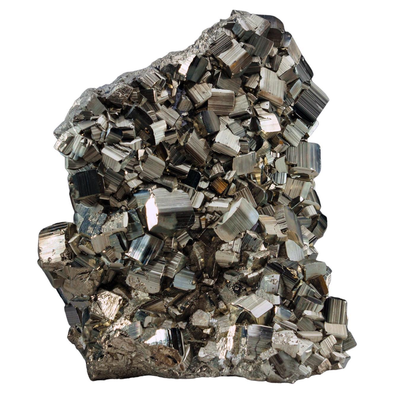 Cluster de Pyrite avec Quartz du Pérou ( 20 lbs )