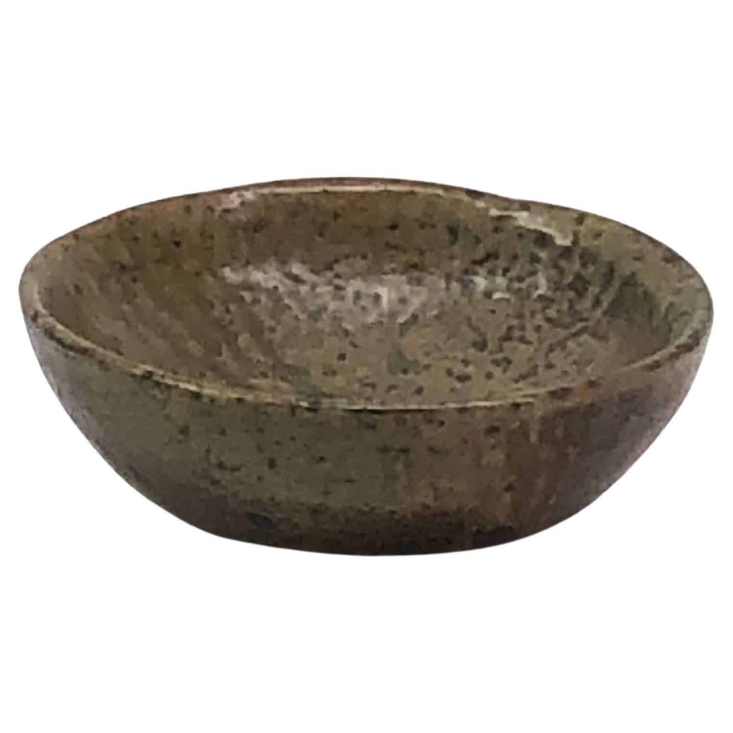 pyrity sandstone bowl by Elisabeth Joulia For Sale