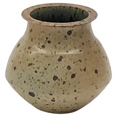 Retro pyrity stoneware vase by Robert Deblander