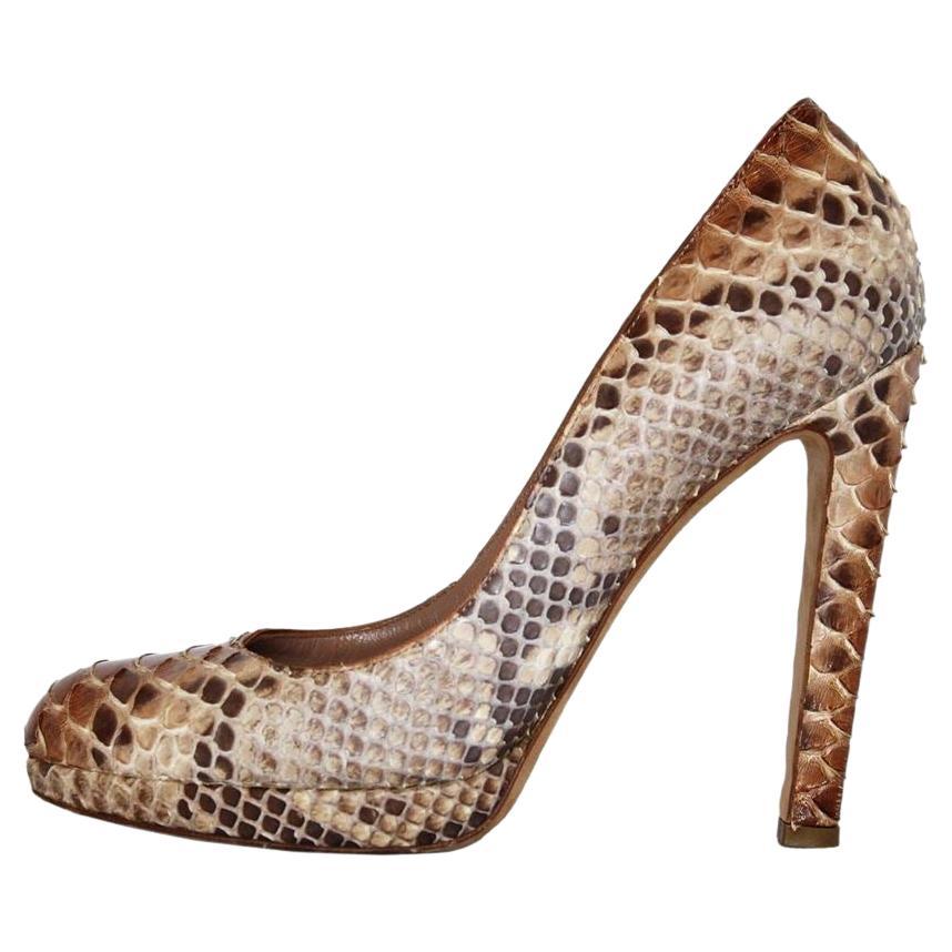 Sergio Rossi Python décolleté size 40 For Sale