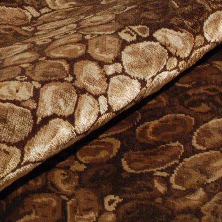 Turkish Python, Hand-Knotted Silk Rug