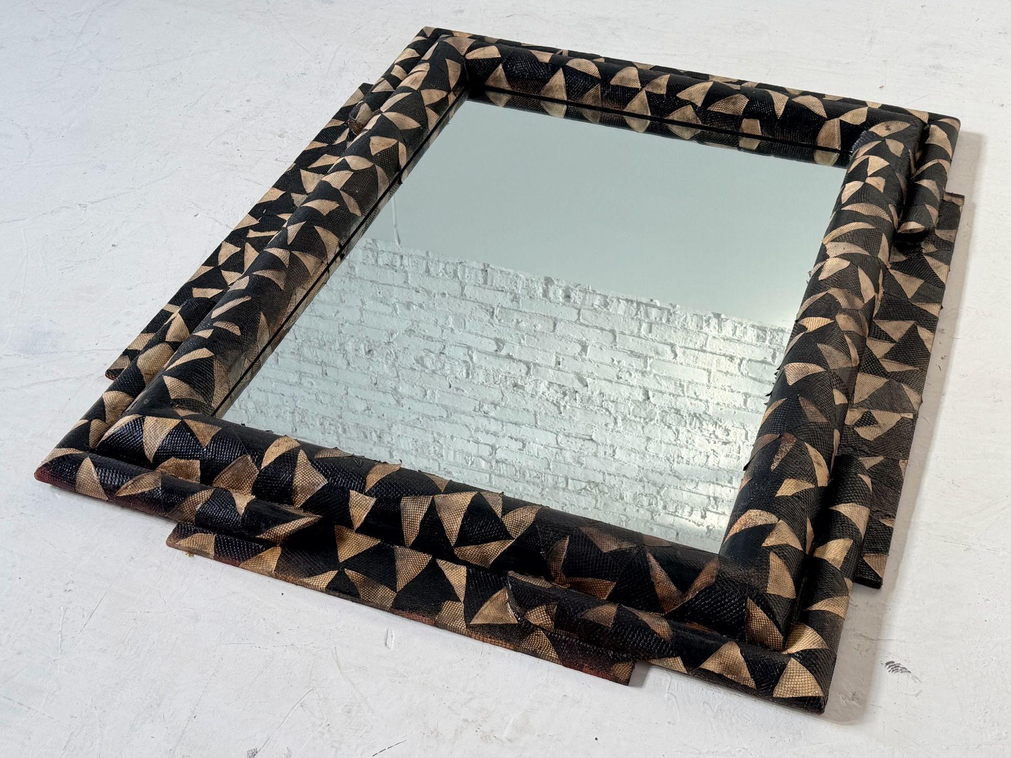 Post-Modern Python Mirror, Harold Zimmerman Collection, 1988 For Sale