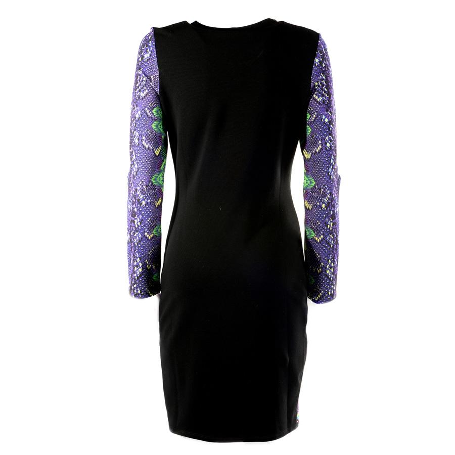 Gris Robe imprimée en python Roberto Cavalli, taille 42 en vente