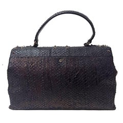 Orciani Python tote size Unique