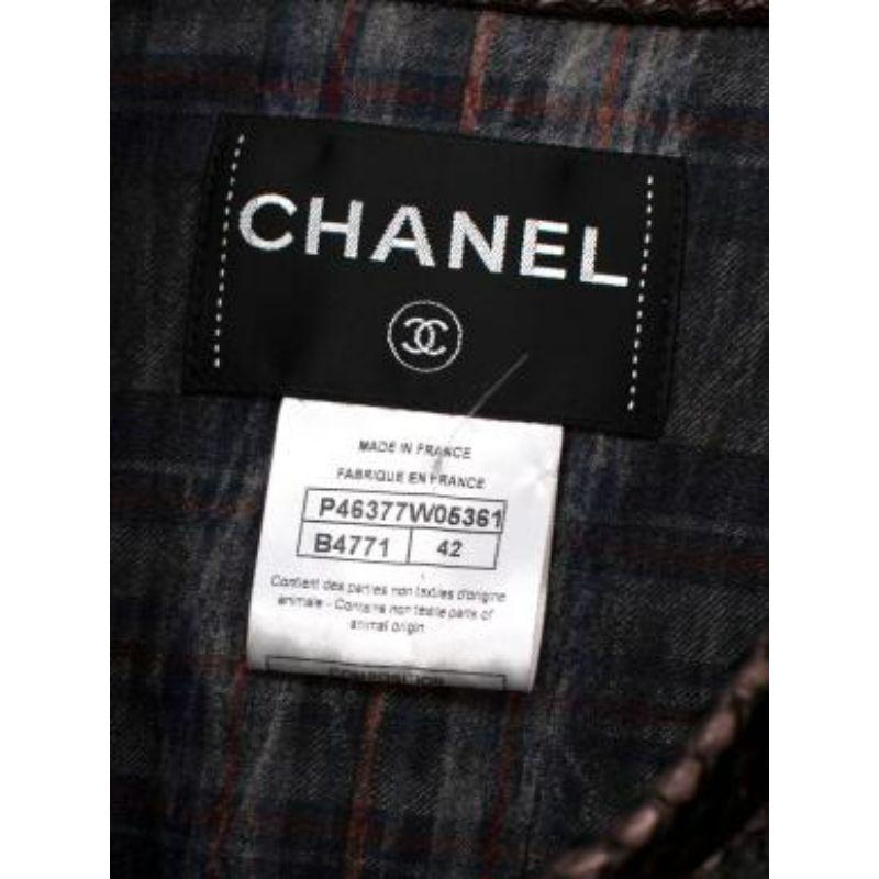 Python Trim Herringbone Jacket For Sale 4