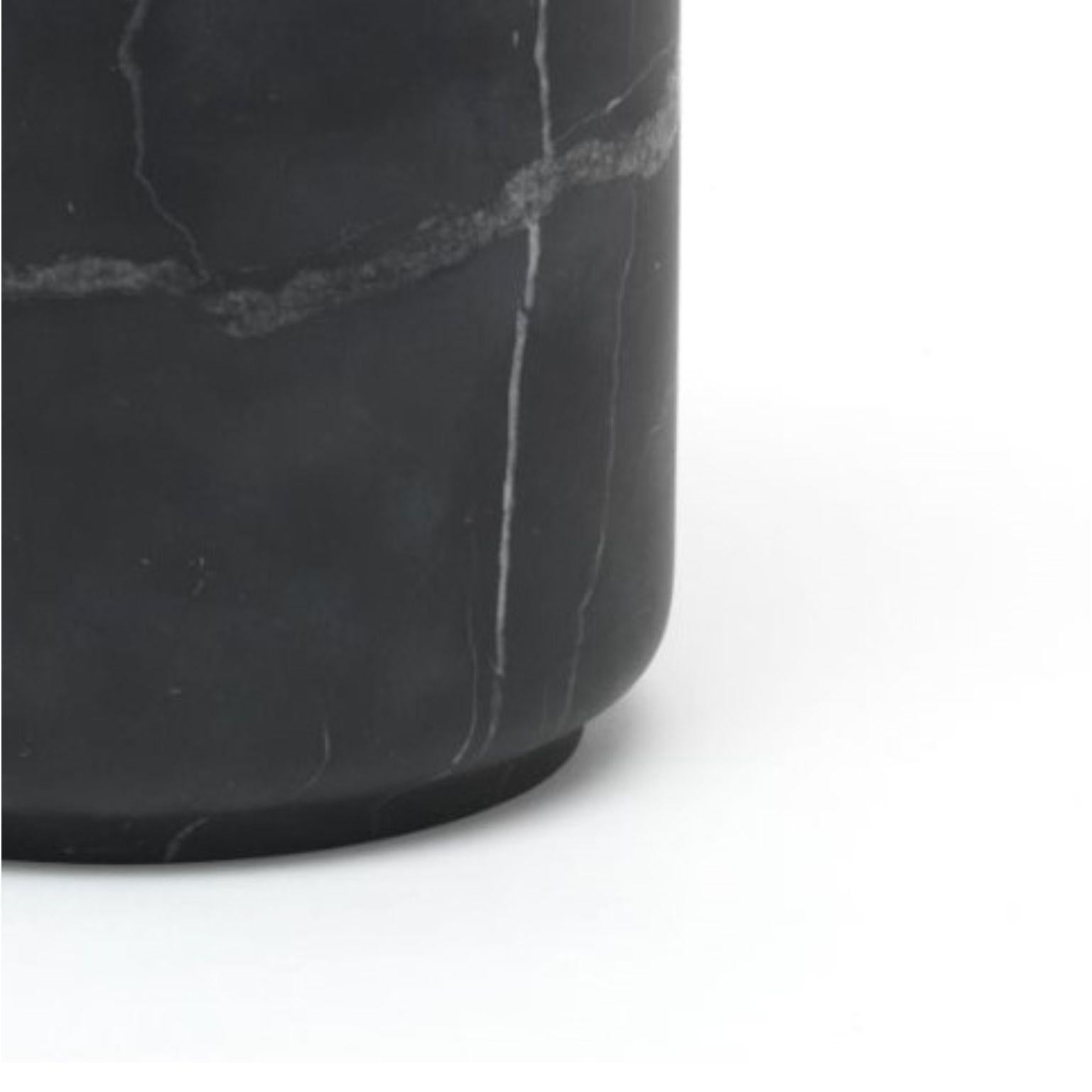Contemporary Pyxis, Large Pot, Black by Ivan Colominas For Sale