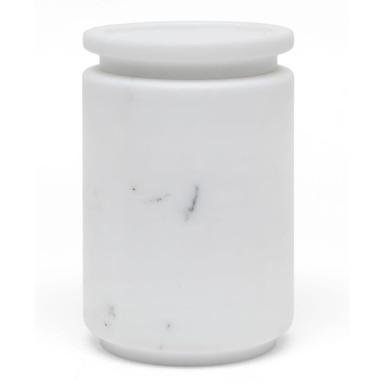 Modern Pyxis, Large Pot, White by Ivan Colominas For Sale