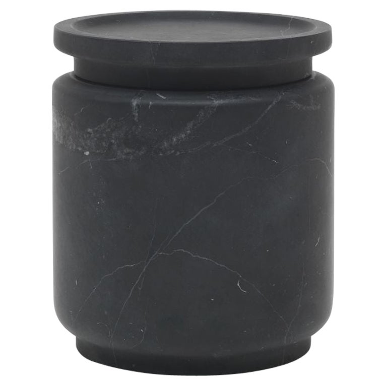 Pyxis, Medium Pot, Black by Ivan Colominas For Sale