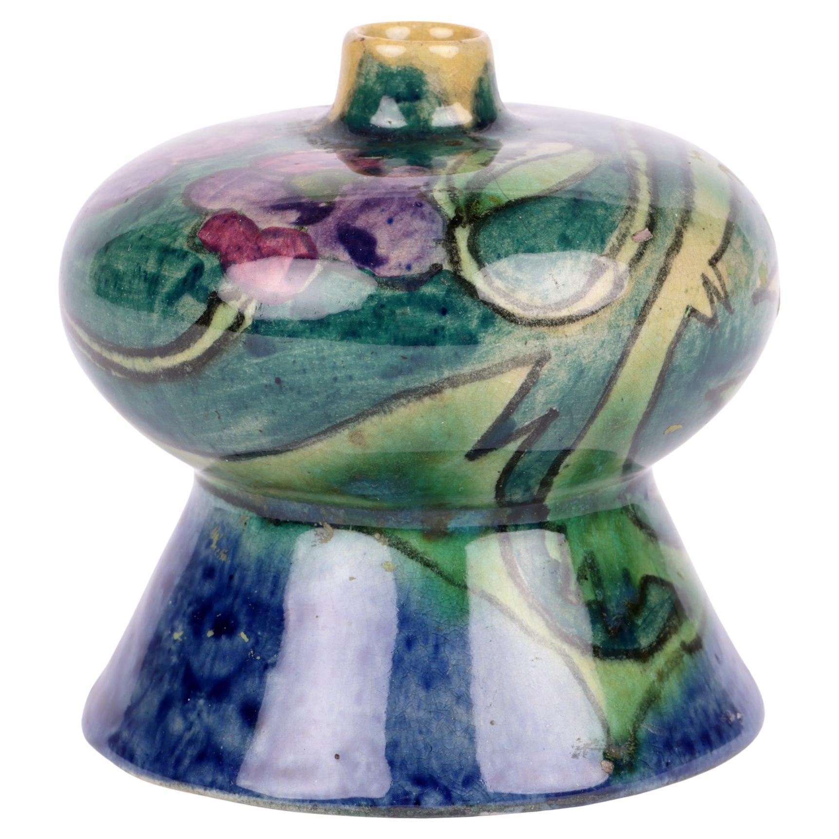 PZH Zuid Holland Gouda Miniature Hand Painted Pottery Vase For Sale
