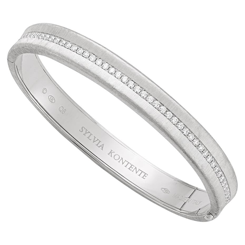 18K Pink Gold Diamond Bracelet For Sale at 1stDibs