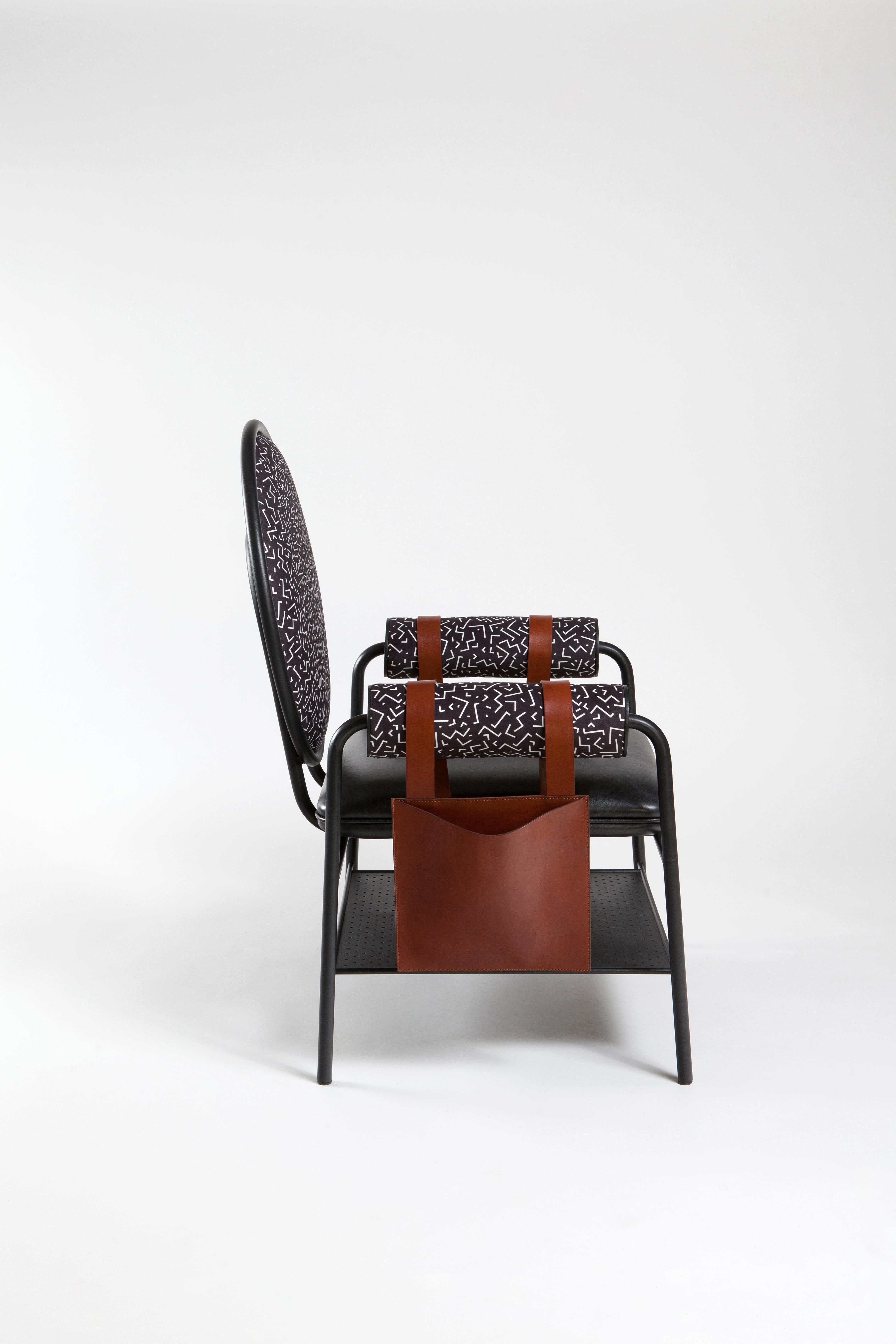 Q-Stuhl, moderner Art-Déco-Sessel (Art déco) im Angebot